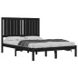vidaXL Estructura de cama madera maciza de pino negra 120x200 cm vidaXL Estructura de cama madera maciza de pino negra 120x200 cm