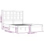 vidaXL Estructura de cama madera maciza de pino 120x200 cm vidaXL Estructura de cama madera maciza de pino 120x200 cm