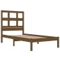 vidaXL Estructura de cama madera maciza pino marrón miel 100x200 cm vidaXL Estructura de cama madera maciza pino marrón miel 100x200 cm