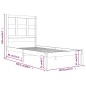 vidaXL Estructura de cama madera maciza pino marrón miel 100x200 cm vidaXL Estructura de cama madera maciza pino marrón miel 100x200 cm