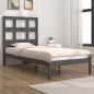 vidaXL Estructura de cama madera maciza de pino gris 90x200 cm vidaXL Estructura de cama madera maciza de pino gris 90x200 cm