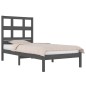 vidaXL Estructura de cama madera maciza de pino gris 90x200 cm vidaXL Estructura de cama madera maciza de pino gris 90x200 cm