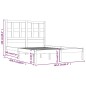 vidaXL Estructura de cama de madera maciza de pino gris 160x200 cm vidaXL Estructura de cama de madera maciza de pino gris 160x200 cm