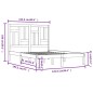vidaXL Estructura de cama madera maciza doble pequeña negra 120x190 cm vidaXL Estructura de cama madera maciza doble pequeña negra 120x190 cm