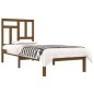 vidaXL Estructura de cama madera maciza pino marrón miel 100x200 cm vidaXL Estructura de cama madera maciza pino marrón miel 100x200 cm