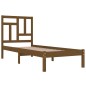 vidaXL Estructura de cama madera maciza pino marrón miel 100x200 cm vidaXL Estructura de cama madera maciza pino marrón miel 100x200 cm