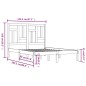 vidaXL Estructura de cama madera maciza de pino 140x200 cm
