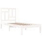 vidaXL Estructura de cama madera maciza de pino blanco 90x200 cm vidaXL Estructura de cama madera maciza de pino blanco 90x200 cm