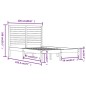 vidaXL Estructura de cama doble madera maciza marrón miel 120x190 cm vidaXL Estructura de cama doble madera maciza marrón miel 120x190 cm