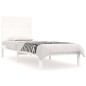 vidaXL Estructura de cama individual madera maciza blanco 75x190 cm vidaXL Estructura de cama individual madera maciza blanco 75x190 cm