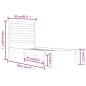 vidaXL Estructura de cama individual madera maciza blanco 75x190 cm vidaXL Estructura de cama individual madera maciza blanco 75x190 cm