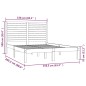 vidaXL Estructura de cama madera maciza 150x200 cm vidaXL Estructura de cama madera maciza 150x200 cm
