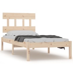 vidaXL Estructura de cama madera maciza 75x190 cm