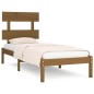 vidaXL Estructura de cama madera maciza marrón miel 100x200 cm vidaXL Estructura de cama madera maciza marrón miel 100x200 cm
