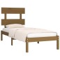 vidaXL Estructura de cama madera maciza marrón miel 100x200 cm vidaXL Estructura de cama madera maciza marrón miel 100x200 cm