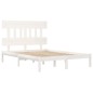 vidaXL Estructura cama doble pequeña madera maciza blanca 120x190 cm vidaXL Estructura cama doble pequeña madera maciza blanca 120x190 cm