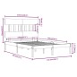 vidaXL Estructura cama doble pequeña madera maciza blanca 120x190 cm vidaXL Estructura cama doble pequeña madera maciza blanca 120x190 cm