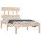 vidaXL Estructura de cama individual madera maciza 90x200 cm