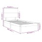 vidaXL Estructura de cama madera maciza 75x190 cm vidaXL Estructura de cama madera maciza 75x190 cm