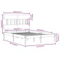 vidaXL Estructura de cama madera maciza blanca Super King 180x200 cm vidaXL Estructura de cama madera maciza blanca Super King 180x200 cm