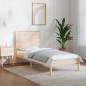 vidaXL Estructura de cama madera maciza 90x190 cm