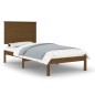 vidaXL Estructura de cama madera maciza pino marrón miel 100x200 cm vidaXL Estructura de cama madera maciza pino marrón miel 100x200 cm