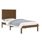 vidaXL Estructura de cama madera maciza pino marrón miel 100x200 cm vidaXL Estructura de cama madera maciza pino marrón miel 100x200 cm