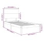 vidaXL Estructura de cama madera maciza pino marrón miel 100x200 cm vidaXL Estructura de cama madera maciza pino marrón miel 100x200 cm