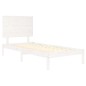 vidaXL Estructura de cama madera maciza de pino blanca 100x200 cm vidaXL Estructura de cama madera maciza de pino blanca 100x200 cm
