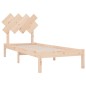 vidaXL Estructura de cama individual pequeña madera maciza 90x190 cm