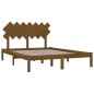 vidaXL Estructura de cama madera maciza marrón miel 140x200 cm vidaXL Estructura de cama madera maciza marrón miel 140x200 cm
