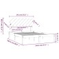 vidaXL Estructura de cama madera maciza marrón miel 140x200 cm vidaXL Estructura de cama madera maciza marrón miel 140x200 cm