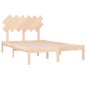 vidaXL Estructura de cama madera maciza 120x190 cm