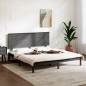 vidaXL Estructura de cama de madera maciza de pino gris 200x200 cm vidaXL Estructura de cama de madera maciza de pino gris 200x200 cm