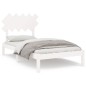 vidaXL Estructura de cama de madera maciza 100x200 cm vidaXL Estructura de cama de madera maciza 100x200 cm