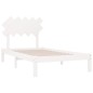 vidaXL Estructura de cama de madera maciza 100x200 cm vidaXL Estructura de cama de madera maciza 100x200 cm