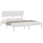 vidaXL Estructura de cama madera maciza blanca Super King 180x200 cm vidaXL Estructura de cama madera maciza blanca Super King 180x200 cm