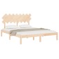 vidaXL Estructura de cama de madera maciza de pino 160x200 cm vidaXL Estructura de cama de madera maciza de pino 160x200 cm