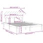 vidaXL Estructura de cama de madera maciza de pino 160x200 cm vidaXL Estructura de cama de madera maciza de pino 160x200 cm