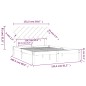 vidaXL Estructura de cama de madera maciza king size 150x200 cm vidaXL Estructura de cama de madera maciza king size 150x200 cm