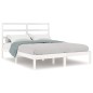vidaXL Estructura de cama madera maciza de pino blanca 120x200 cm vidaXL Estructura de cama madera maciza de pino blanca 120x200 cm