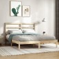 vidaXL Estructura de cama de madera maciza de pino 160x200 cm vidaXL Estructura de cama de madera maciza de pino 160x200 cm