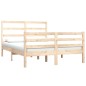 vidaXL Estructura de cama madera maciza de pino 135x190 cm vidaXL Estructura de cama madera maciza de pino 135x190 cm