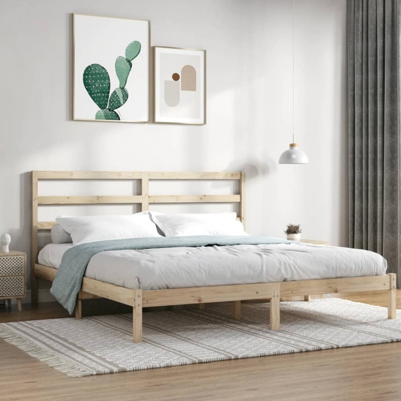 vidaXL Estructura de cama madera maciza 180x200 cm vidaXL Estructura de cama madera maciza 180x200 cm