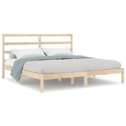 vidaXL Estructura de cama madera maciza 180x200 cm