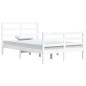 vidaXL Estructura de cama madera maciza de pino blanco 120x200 cm vidaXL Estructura de cama madera maciza de pino blanco 120x200 cm