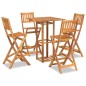 vidaXL Juego muebles de bar de jardín 5 piezas madera maciza de acacia vidaXL Juego muebles de bar de jardín 5 piezas madera maciza de acacia
