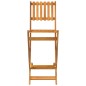 vidaXL Juego muebles de bar de jardín 5 piezas madera maciza de acacia vidaXL Juego muebles de bar de jardín 5 piezas madera maciza de acacia