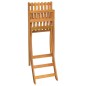 vidaXL Juego muebles de bar de jardín 5 piezas madera maciza de acacia vidaXL Juego muebles de bar de jardín 5 piezas madera maciza de acacia