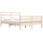 vidaXL Estructura de cama de madera maciza de pino 160x200 cm